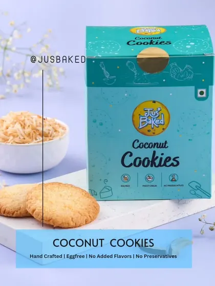A closer look at our Coconut Cookies, a simple and delicious treat that reminds you of homemade goodness.