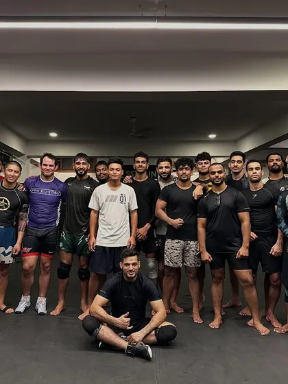 The team after a deeply insightful cage wrestling seminar with Coach Eliot Kelly. We are always learning, always evolving, and always raising our level.