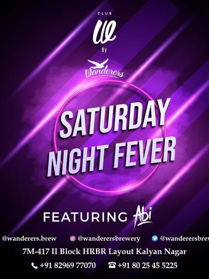 Saturday Night Fever' at Club UV by Wanderers Brewery, another brewery collaboration.