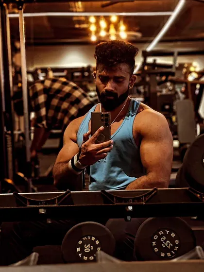 Don't wish for it, WORK for it. A quick pump check in the mirror is a reminder of what consistent effort can build.