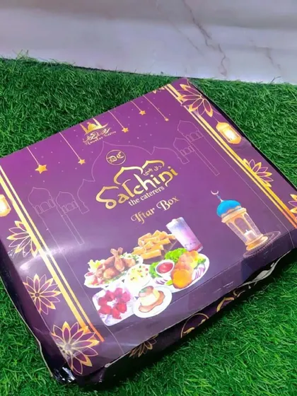 This is our beautiful Iftar Box, designed to be perfect for gifting. The packaging looks special because the food inside is special. It’s my way of ensuring good khaatirdaari from the moment you receive it.
