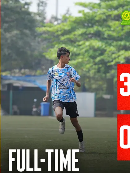 A dominant performance. The final scoreline of our 3-0 victory against Father Agnel’s Gymkhana in the MFA 1st Division. A clean sheet and three goals reflect our team's quality on both ends of the pitch.