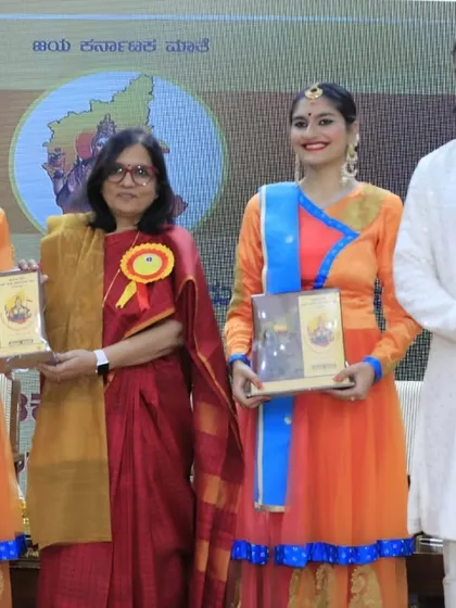 It was an honor to perform for the Karnataka Rajyotsava celebrations and be felicitated by dignitaries, including actor Yash. We are grateful for opportunities to share our art on such respected platforms.