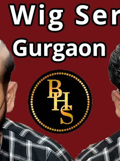 Another look at our hair wig service in Gurgaon. We take care to match the hair texture and color perfectly, ensuring the final look is completely seamless.