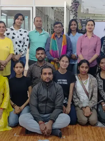 A group photo with Dr. Lalit Gupta and the attendees of our Heart Wellness workshop. Together, we are building a community that prioritizes preventive health and well-being.