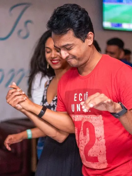 Another couple enjoying the music and the dance at our weekly social.