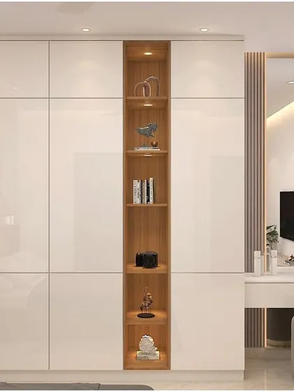 A duplicate of the sleek, minimalist wardrobe design.