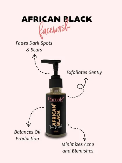My African Black Facewash is a gentle yet effective cleanser for acne-prone skin. It helps balance oil production, gently exfoliates, and minimizes blemishes and dark spots for a clearer complexion.