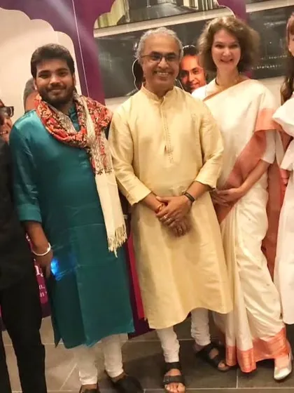 A group photo after a memorable concert in Hong Kong for the 'India by the Bay' festival.
