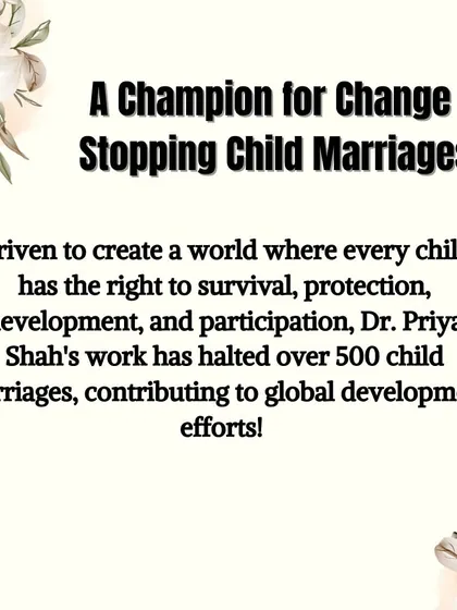 This is my journey of love, compassion, and impact. It started as a social service in 1991, fueled by a vision to make marriages better. I am also proud to have contributed to social change by helping to halt over 500 child marriages.