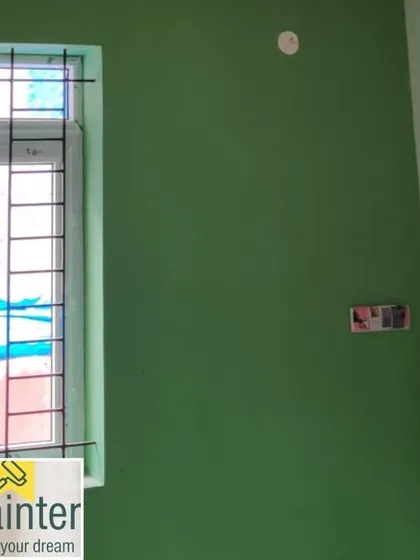 A room with a fresh coat of green paint. Even a simple color change can completely transform the look and feel of a space.