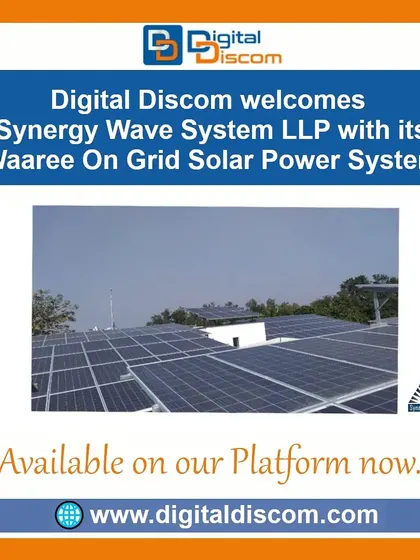 We are pleased to feature the Waaree On-Grid Solar Power System from Synergy Wave System LLP. This image highlights a large ground-mounted installation, perfect for commercial or utility-scale projects.