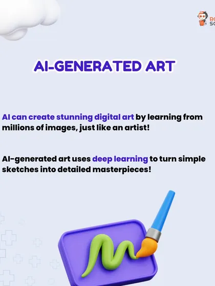 AI can even create stunning digital art by learning from millions of images. We show students how deep learning can turn simple sketches into detailed masterpieces.