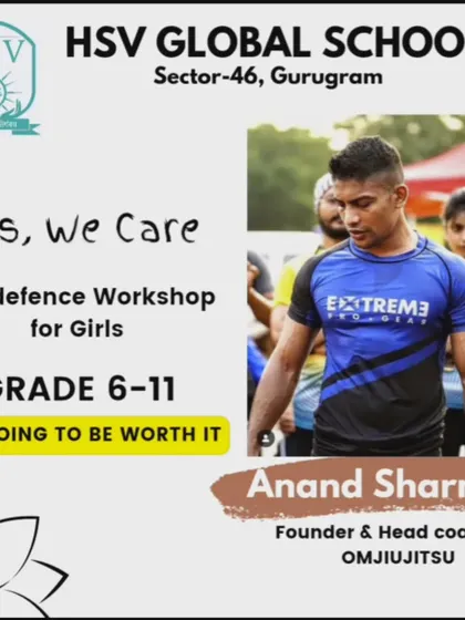 This is the official poster for a self-defense workshop for girls from Grade 6 to 11. We cover everything from awareness and prevention to hands-on techniques for personal safety.