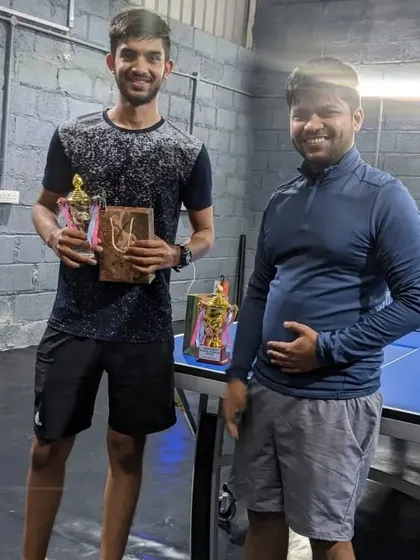 Recognizing the runner-up of our Table Tennis Open. Every top performer's achievement is celebrated.