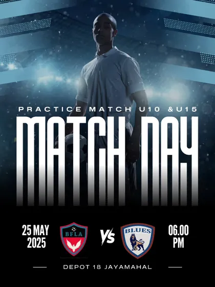 Announcing a practice match day for our U10 & U15 teams against BFLA.