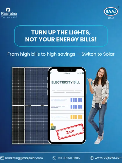 Turn up the lights, not your energy bills. This visual shows how our solar solutions can help you achieve a zero electricity bill, transforming a major expense into significant savings.