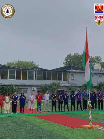 The flag hoisting ceremony at our academy. A moment of immense pride and reflection for the entire Sudeva family.