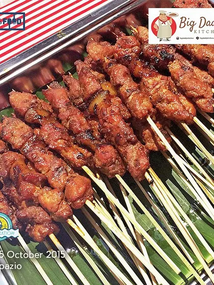 Getting my Sate Babi ready for all the hungry people at the SEAlebration event. It's always a great feeling to meet my customers in person at local food festivals around Surabaya.