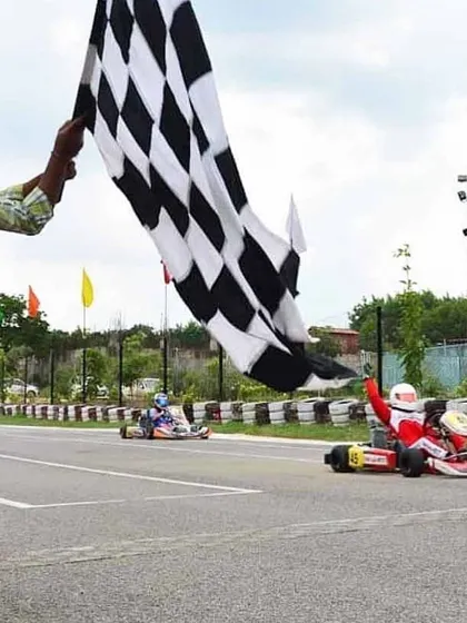 Mihir Avalakki takes the chequered flag, securing a 1st place finish in the Indian Rotax Championship. A perfectly executed race from start to finish.