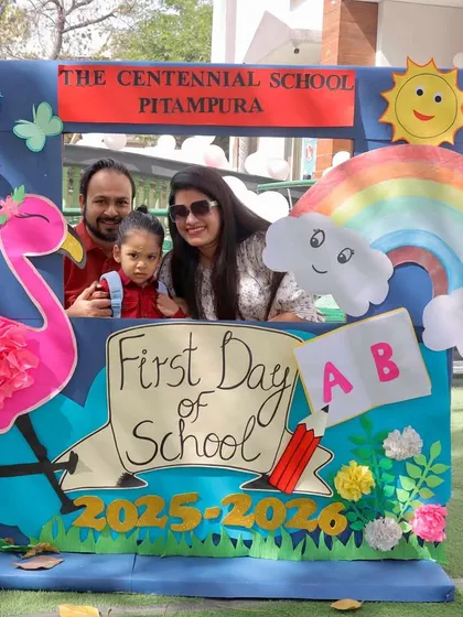 A beautiful family portrait on a very special day. The first day of school is a big step, and we are thrilled to welcome this family into our Centennial community.