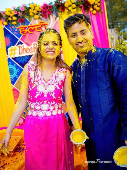 The Haldi ceremony is all about vibrant colors and unrestrained joy. I love capturing the playful moments and genuine laughter as families come together, creating images that radiate happiness and warmth.