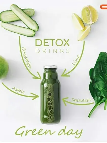 A green detox drink is a great way to get a concentrated dose of nutrients. This recipe combines spinach, apple, cucumber, and lime for a refreshing juice that supports your body's natural cleansing processes. Try it and let me know how it goes.