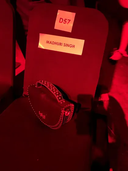 Seeing my name on the seat was a 'pinch me' moment. It was a reminder that I was exactly where I was supposed to be.