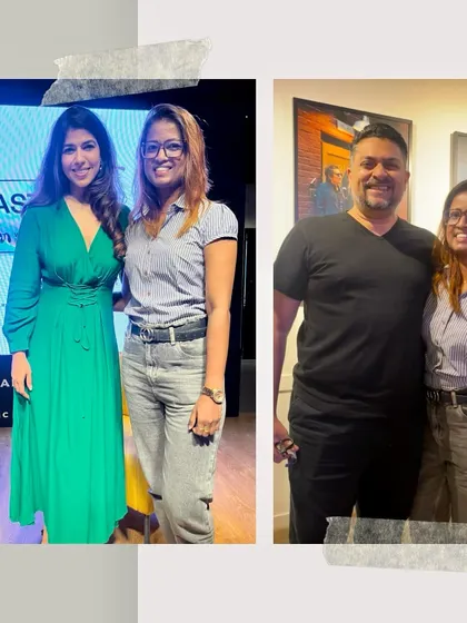 So grateful to have mentors like Priyanka Khimani and Devraj Sanyal as my guiding force. Pictured here at a Women of Music India event, their support and energy are invaluable.