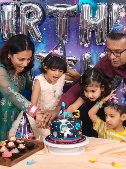 A vibrant 'Lego' themed birthday party, with colorful brick props, character cutouts, and a custom backdrop, perfect for little builders.