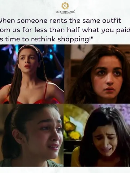 We can totally relate to this feeling. When someone rents the same outfit from us for less than half of what you paid, it's time to rethink shopping.