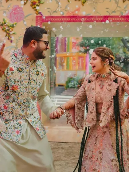 Your dance should feel like you. We love capturing the fun, goofy side of our couples, choreographing routines that are full of laughter and personality, just like this candid moment between Diva and Jeet.