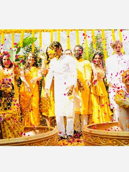 The whole family gets in on the fun. A phoolon ki holi is a wonderful way to involve all your guests in the celebration, creating a sea of color and laughter.