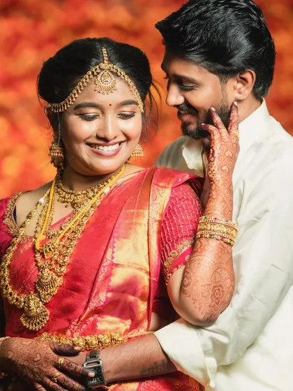 A happy moment between the couple. My goal is to make the groom feel so comfortable and confident that he can just enjoy his special day.