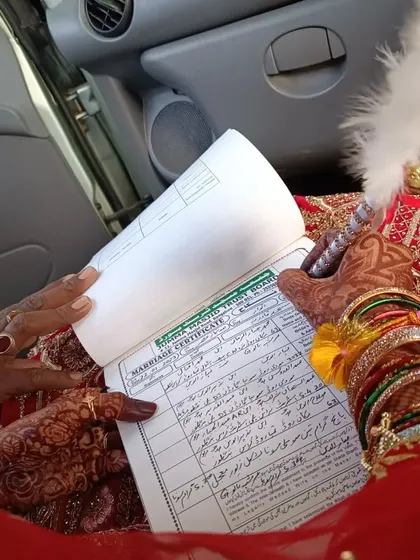 The signing of the marriage certificate is a pivotal moment, and I'm honored my art can be a part of it.