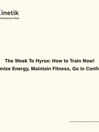 This is a sample race-week training plan for a HYROX event. The goal is to maximize energy and maintain fitness without accumulating fatigue, ensuring you arrive at the start line confident and ready.