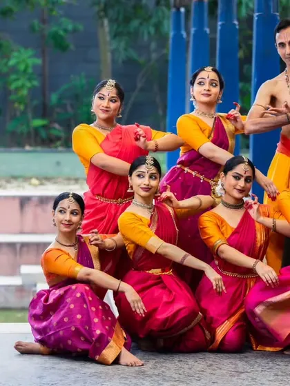 A group photograph with my ensemble, announcing our upcoming performances. We are always excited to share our work with audiences in different cities.