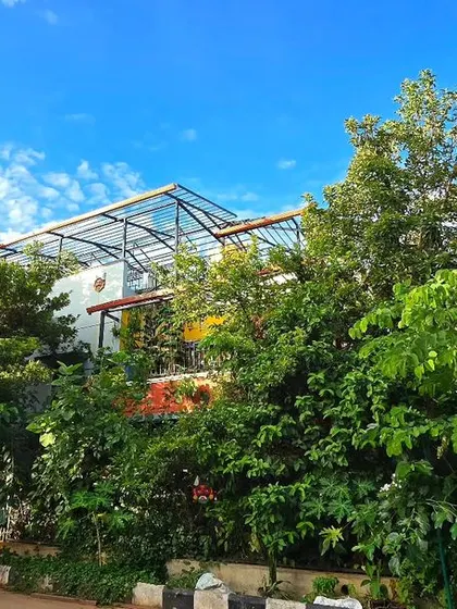 Here is a view of our home as we begin work on the terrace to install solar panels and expand our rainwater harvesting system. It is another step towards making our urban jungle even more sustainable.