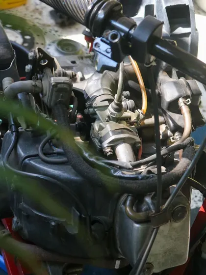 A close-up of the motorcycle engine we use in our workshops. We believe in using real-world examples to make learning more impactful and memorable.