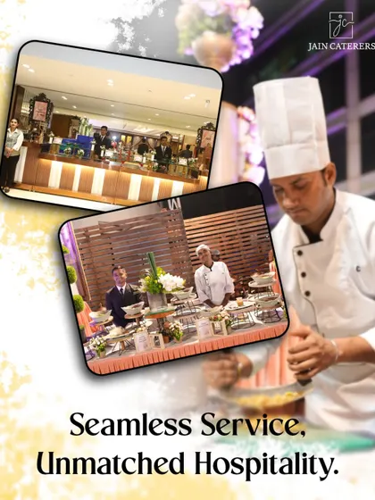 A collage showcasing my professional chefs and service staff, highlighting our promise of seamless service and unmatched hospitality.