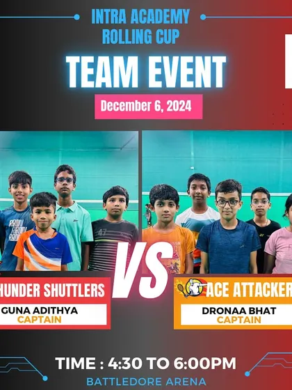 Another exciting team event from the Rolling Cup, with the Thunder Shuttlers facing the Ace Attackers. These events build camaraderie and skill.