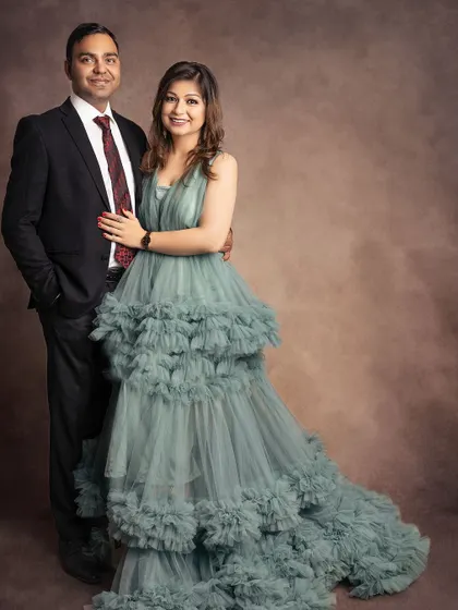 A beautiful couple's portrait taken during a family session. It's important to capture the love that started it all.