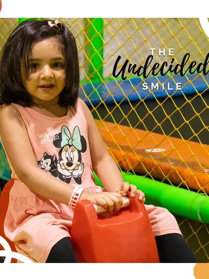 The undecided smile. That curious look when you're trying to decide which awesome activity to try next.