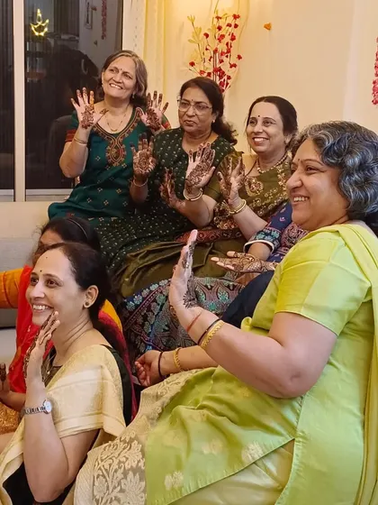 Nothing makes me happier than seeing a room full of smiling faces and beautiful mehendi. We love being a part of your celebrations.