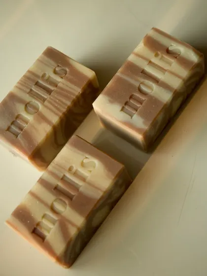 My Cinnamon Spice soap is back. Infused with cinnamon, patchouli, and ylang-ylang, it offers a cozy scent that evokes the essence of fall.