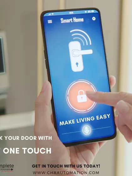 This demonstrates the simplicity of our system. From your smartphone, you can lock or unlock your door with a single touch, making daily life easier and more secure.