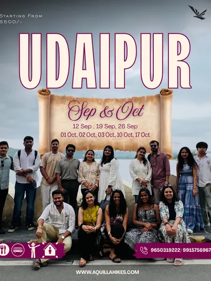 Our Udaipur departure dates for September and October are here. Book your seat now for a royal getaway starting from just ₹6500.