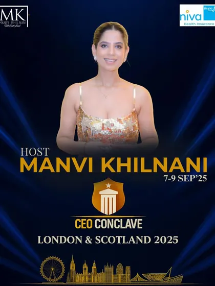 This poster for the Niva Bupa CEO Conclave in London & Scotland showcases the high-profile corporate events I am entrusted with. As the host, I facilitate networking and discussions among top-level executives.