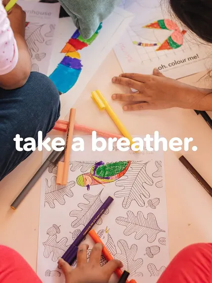 Art time is zen time. Mindful art activities, like coloring, allow kids to focus on the present moment and find a sense of calm.