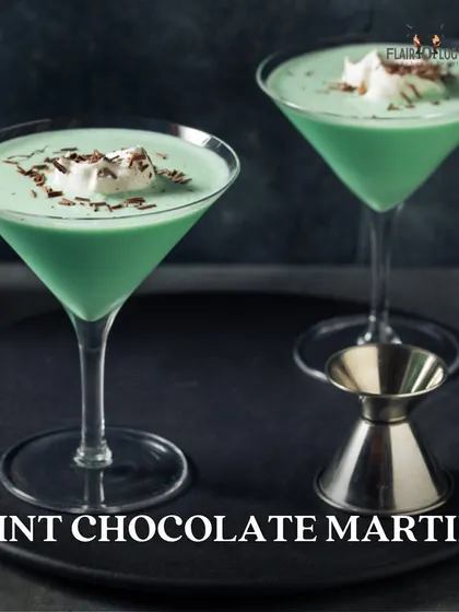For when you're craving dessert in a glass, try this Mint Chocolate Martini. It's a rich, creamy, and decadent treat.